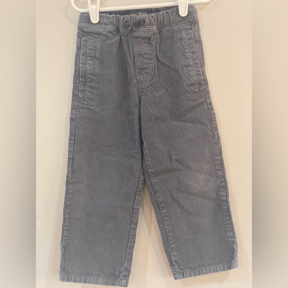 Mini Boden grey corduroy pants, size 4